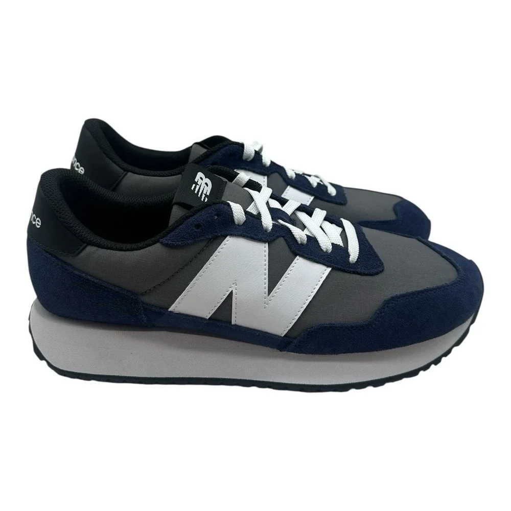 New Balance 237 Shoes Mens Sz 13‎ Navy Blue/Grey/White Low Top Sneakers MS237MCN