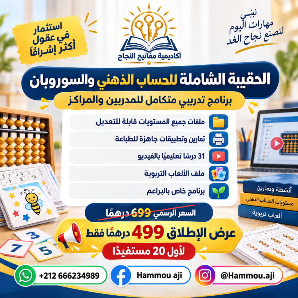 الحقيبة الشاملة للحساب الذهني السريع
