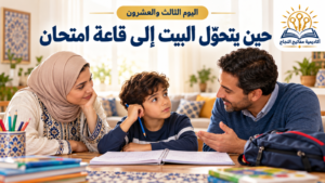 حين يتحوّل البيت إلى قاعة امتحان