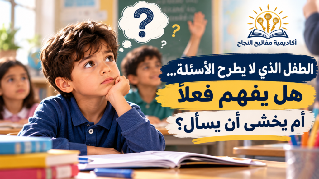 الطفل الذي لا يطرح الأسئلة… هل يفهم فعلًا أم يخشى أن يسأل؟
