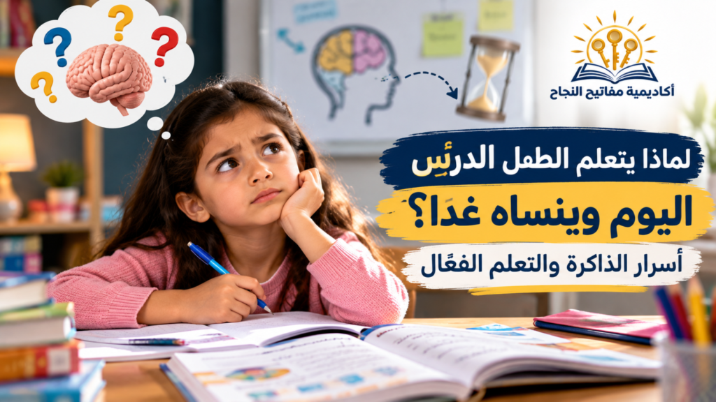 أسرار الذاكرة والتعلم الفعّال. لماذا يتعلم الطفل الدرس اليوم وينساه غدًا؟