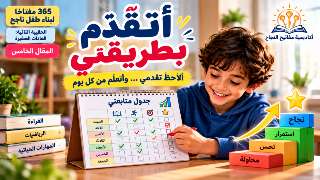 تابع تقدمك دون ضغط: كيف نشجع الطفل على الاستمرار دون أن نحاصره بالنتائج؟
