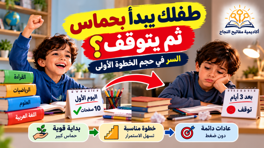 السر في حجم الخطوة الأولى