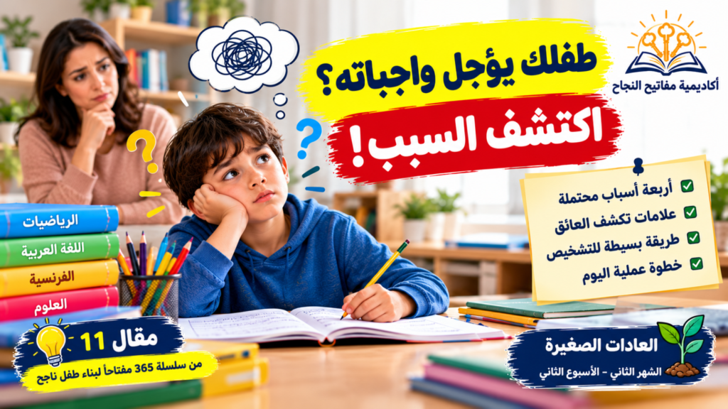 «طفلك يؤجل واجباته؟ اكتشف السبب!»