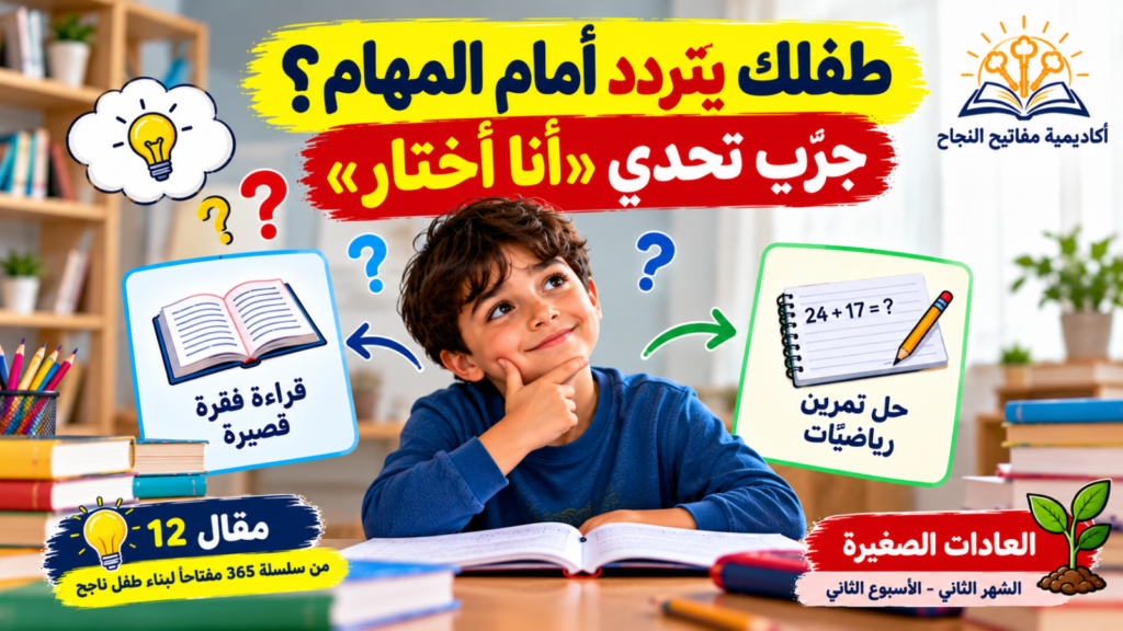 التردد أمام المهام؟ جرّب تحدي «أنا أختار»